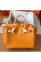 Hermes Birkin 30 Handmade Bag In Yellow Epsom Leather Replica