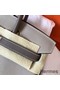 Hermes Birkin 30 Handmade Bicolor Bag In Grey Epsom Leather Replica