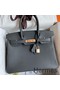 Hermes Birkin 30 Retourne Handmade Bag In Ardoise Clemence Leather Replica