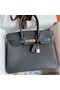 Hermes Birkin 30 Retourne Handmade Bag In Ardoise Clemence Leather Replica