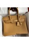 Hermes Birkin 30 Retourne Handmade Bag In Biscuit Clemence Leather Replica