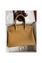 Hermes Birkin 30 Retourne Handmade Bag In Biscuit Clemence Leather Replica