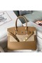 Hermes Birkin 30 Retourne Handmade Bag In Biscuit Swift Leather Replica