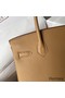 Hermes Birkin 30 Retourne Handmade Bag In Biscuit Swift Leather Replica