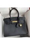 Hermes Birkin 30 Retourne Handmade Bag In Black Epsom Calfskin Replica