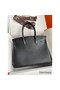 Hermes Birkin 30 Retourne Handmade Bag In Black Swift Leather Replica