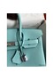 Hermes Birkin 30 Retourne Handmade Bag In Blue Atoll Clemence Leather Replica