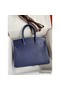 Hermes Birkin 30 Retourne Handmade Bag In Blue Iris Ostrich Leather Replica