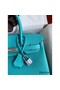 Hermes Birkin 30 Retourne Handmade Bag In Blue Paon Epsom Calfskin Replica