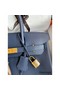 Hermes Birkin 30 Retourne Handmade Bag In Blue Saphir Clemence Leather Replica