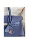 Hermes Birkin 30 Retourne Handmade Bag In Blue Saphir Epsom Calfskin Replica