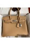 Hermes Birkin 30 Retourne Handmade Bag In Chai Clemence Leather Replica