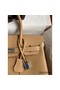 Hermes Birkin 30 Retourne Handmade Bag In Chai Clemence Leather Replica