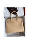Hermes Birkin 30 Retourne Handmade Bag In Chai Ostrich Leather Replica