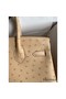 Hermes Birkin 30 Retourne Handmade Bag In Chai Ostrich Leather Replica
