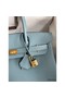 Hermes Birkin 30 Retourne Handmade Bag In Ciel Clemence Leather Replica