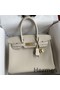 Hermes Birkin 30 Retourne Handmade Bag In Craie Clemence Leather Replica