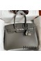 Hermes Birkin 30 Retourne Handmade Bag In Etain Epsom Calfskin Replica