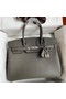 Hermes Birkin 30 Retourne Handmade Bag In Etain Epsom Calfskin Replica