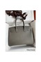 Hermes Birkin 30 Retourne Handmade Bag In Etain Epsom Calfskin Replica