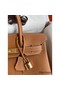 Hermes Birkin 30 Retourne Handmade Bag In Gold Clemence Leather Replica