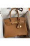 Hermes Birkin 30 Retourne Handmade Bag In Gold Epsom Calfskin Replica