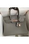 Hermes Birkin 30 Retourne Handmade Bag In Gris Meyer Clemence Leather Replica
