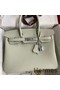 Hermes Birkin 30 Retourne Handmade Bag In Gris Neve Clemence Leather Replica