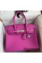 Hermes Birkin 30 Retourne Handmade Bag In Magnolia Clemence Leather Replica