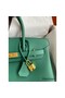 Hermes Birkin 30 Retourne Handmade Bag In Malachite Epsom Calfskin Replica