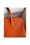 Hermes Birkin 30 Retourne Handmade Bag In Orange Ostrich Leather Replica