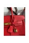 Hermes Birkin 30 Retourne Handmade Bag In Red Epsom Calfskin Replica