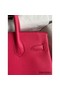 Hermes Birkin 30 Retourne Handmade Bag In Rose Red Clemence Leather Replica