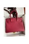 Hermes Birkin 30 Retourne Handmade Bag In Rouge Grenat Clemence Leather Replica