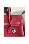 Hermes Birkin 30 Retourne Handmade Bag In Rouge Grenat Clemence Leather Replica