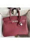 Hermes Birkin 30 Retourne Handmade Bag In Ruby Epsom Calfskin Replica