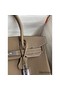 Hermes Birkin 30 Retourne Handmade Bag In Taupe Clemence Leather Replica