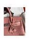 Hermes Birkin 30 Retourne Handmade Bag In Terre Cuite Ostrich Leather Replica