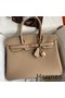 Hermes Birkin 30 Retourne Handmade Bag In Trench Clemence Leather Replica