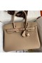Hermes Birkin 30 Retourne Handmade Bag In Trench Clemence Leather Replica