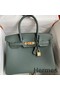 Hermes Birkin 30 Retourne Handmade Bag In Vert Amande Clemence Leather Replica