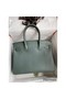 Hermes Birkin 30 Retourne Handmade Bag In Vert Amande Clemence Leather Replica