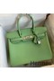 Hermes Birkin 30 Retourne Handmade Bag In Vert Criquet Epsom Calfskin Replica