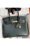 Hermes Birkin 30 Retourne Handmade Bag In Vert Cypres Chevre Mysore Leather Replica