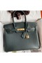 Hermes Birkin 30 Retourne Handmade Bag In Vert Cypres Chevre Mysore Leather Replica