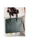 Hermes Birkin 30 Retourne Handmade Bag In Vert Cypres Chevre Mysore Leather Replica