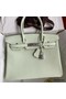 Hermes Birkin 30 Retourne Handmade Bag In Vert Fizz Epsom Calfskin Replica