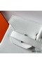 Hermes Birkin 30 Retourne Handmade Bag In White Clemence Leather Replica