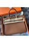Hermes Birkin 30 Retourne Handmade Bag in Gold Togo Leather Replica