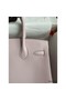 Hermes Birkin 30 Retourne Handmade Bag in Mauve Pale Clemence Leather Replica
